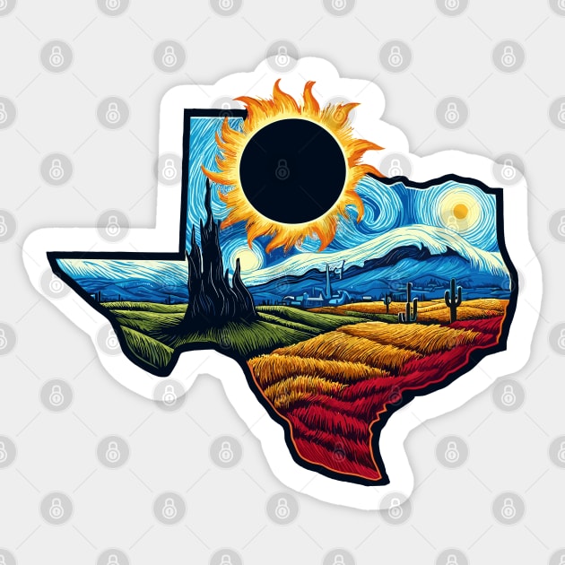 Solar Eclipse Texas Sticker by JessArty